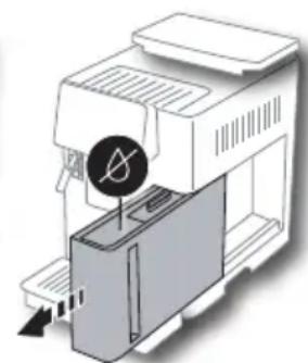 DELONGHI Magnifica S Smart ECAM250.33.TB - Vidange du circuit - 2