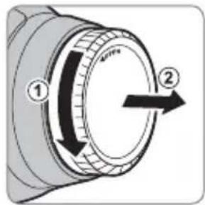 FUJIFILM XF100400mmF4.55.6 R LM OIS WR - Suojusten poistaminen - 2