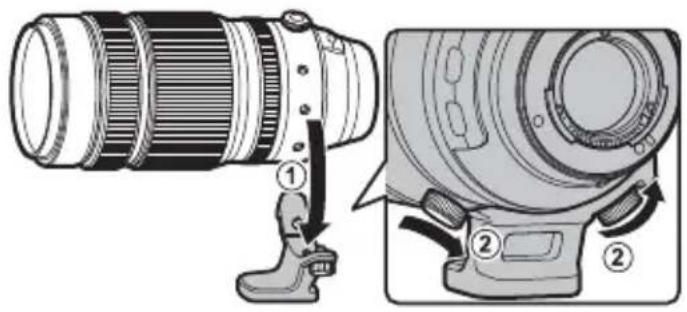 FUJIFILM XF100400mmF4.55.6 R LM OIS WR - 三脚座の使い方 - 1