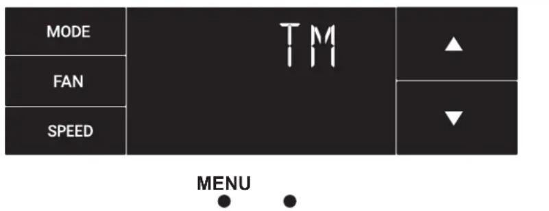 MODE FAN SPEED TM ▲ ▼ MENU