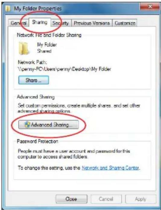 ASUS O!Play Media Pro - Pour partager des fichiers sous Windows® 7 : - 1