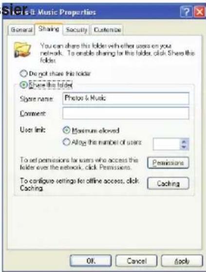 ASUS O!Play Media Pro - Pour partager des fichiers sous WindowsXP: - 2