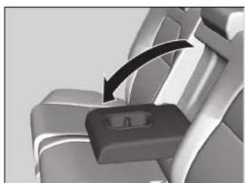 Honda CRV (2021) - Utilisation de l'accoudoir de siege de deuxieme rangée - 1