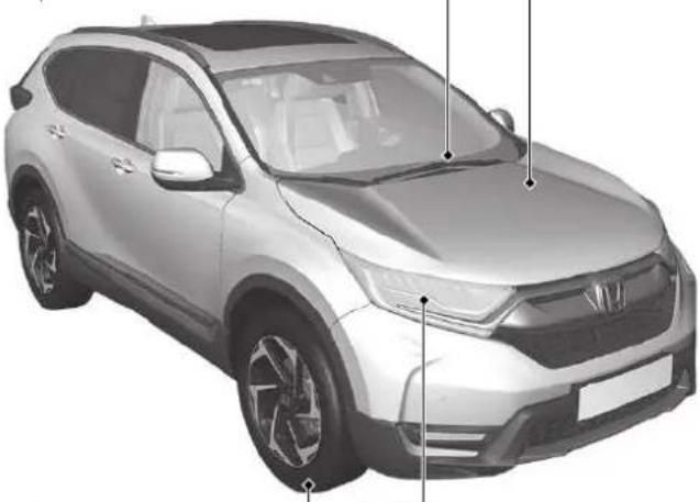 Honda CRV (2021) - Balais d'essuie-glace - 1