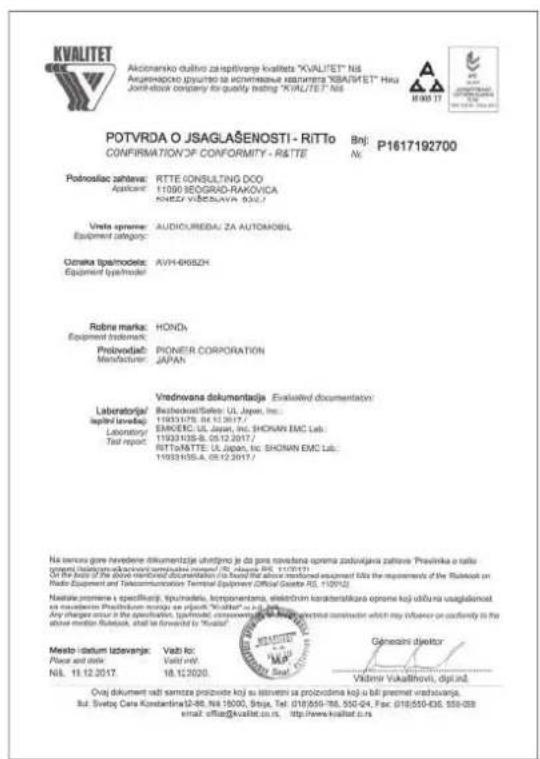 Honda CRV (2021) - Telephone mains libres - 2