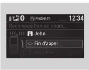 Honda CRV (2021) - Pour passer un appel en utilisant un numero de téléphone - 1