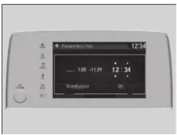 Honda CRV (2021) - Utilisation de la touche MENU/CLOCK - 1