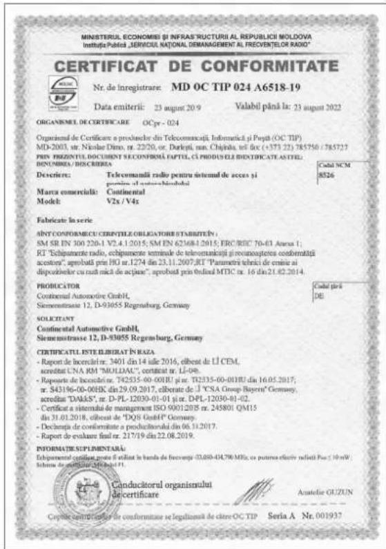 Honda CRV (2021) - Système d'accès sans clé - 2