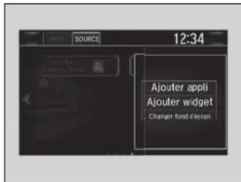 Honda CRV (2021) - Pour modifier le fond d'écran de la page d'accueil Il est possible de modifier un fond de l'écran d'accueil. - 1