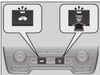 Honda CRV (2021) - Pour dégiverr rapidement les vitres Modèle avec système audio couleur - 2