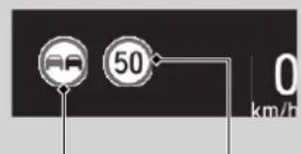 Honda CRV (2021) - Panneaux affichés sur l'interface d'information du conducteur et l'affichage tête haute* - 4