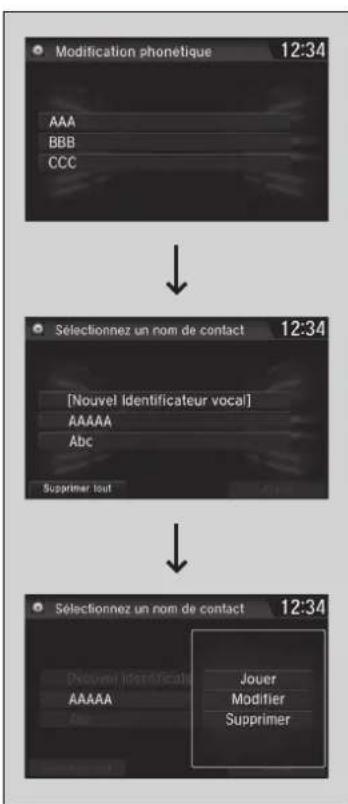 Honda CRV (2021) - Modification phonétique repertoire - 2