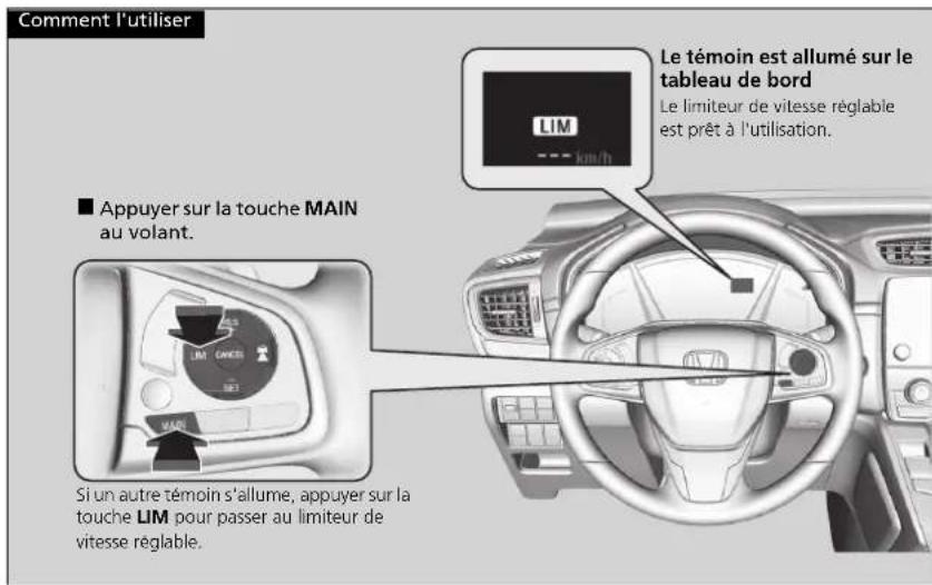 Honda CRV (2021) - Liminéur de vitesse réglable - 1