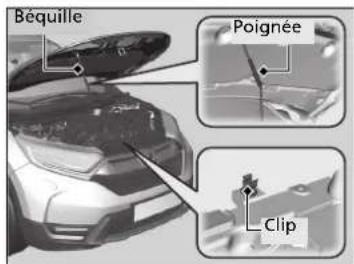 Honda CRV (2021) - Ouverture du capot - 3