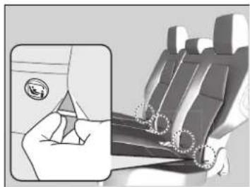 Honda CRV (2021) - Installation d'un dispositif de retenue pour infant compatible avec les ancrages inférieurs - 2