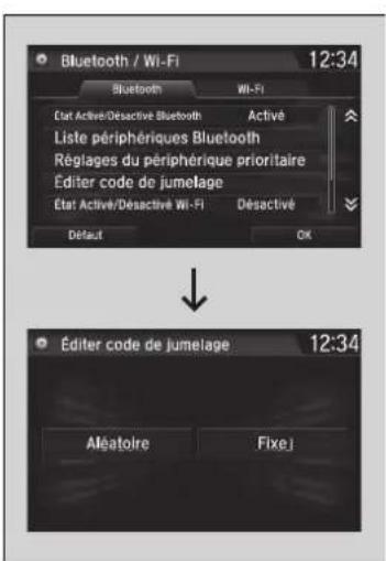 Honda CRV (2021) - Pour changer le code d'apparlement - 1