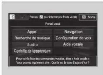 Honda CRV (2021) - Ecran du portail vocal* - 1