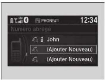 Honda CRV (2021) - Pour passer un appel en utilisant l'histoire des appeals - 1