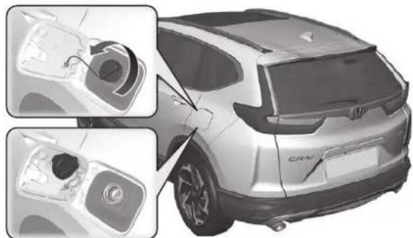 Honda CRV (2021) - Plein de carburant 8650 - 2