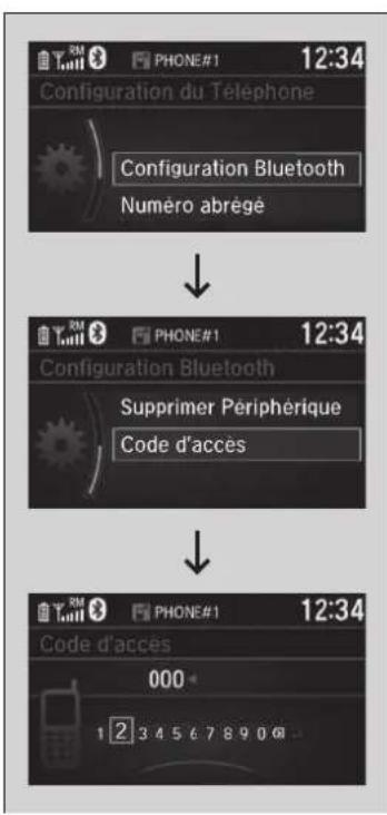 Honda CRV (2021) - Pour apparier un téléphone mobile ( quand un téléphone est déjà apparé au système) - 4