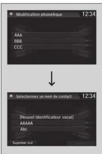 Honda CRV (2021) - Pour effacer une balise vocale modifiée - 1