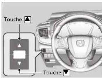 Honda CRV (2021) - Réglage de la luminosité de l'affichage tete haute* - 2