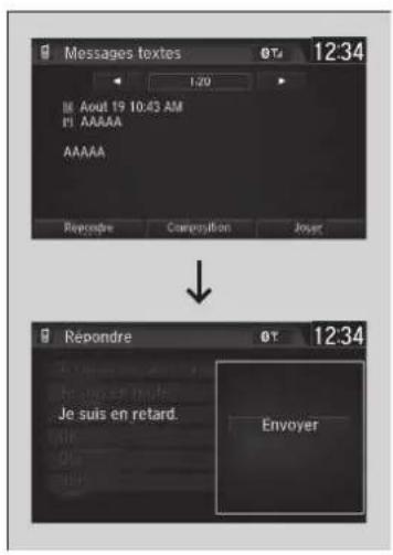 Honda CRV (2021) - ■ Affichage des messages e-mails - 2