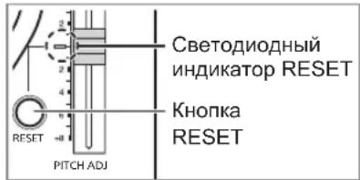 TECHNICS EAHT700 - Haxmnte [RESET], 306bl 3aropecnca CBetoNIOhBn HndkaTop RESET peryIaTOPa BbICOTb ToHa. - 1