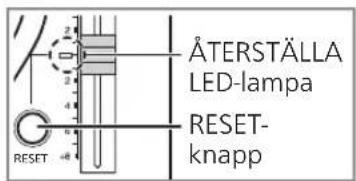 TECHNICS EAHT700 - Tryck på [RESET] für att tända ATERSTÄLL LED-lampan for varvtalsregleringen. - 1