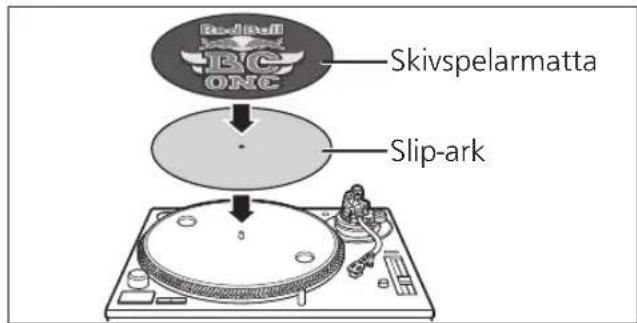 TECHNICS EAHT700 - Placera skiv spelarmattan och sliparket på skiv spelaren. - 1