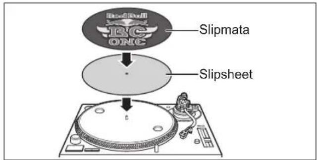 TECHNICS EAHT700 - Połoźyc slipmate i slipsheet na talerzu obrotowym. - 1