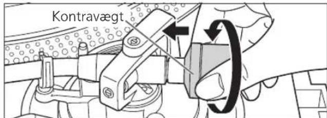 TECHNICS EAHT700 - Montér kontravaegten pa den bageste ende af tonearmen. - 1