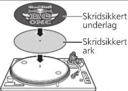 TECHNICS EAHT700 - Læg det skridsikre underlag og det skridsikre ark på pladetallerkenen. - 1