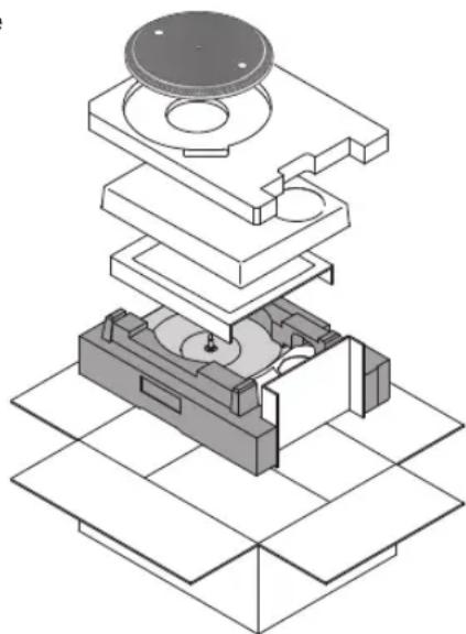 TECHNICS EAHT700 - Umiesci urzadzenie w opakowaniu, w ktorym zostalo dostarczone. - 1