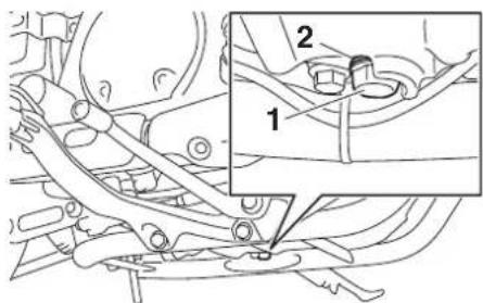 YAMAHA XVS950 (2015) - Changement de l'huile moteur (avec ou sans remplacement de la cartouche du filtre à huile) - 1