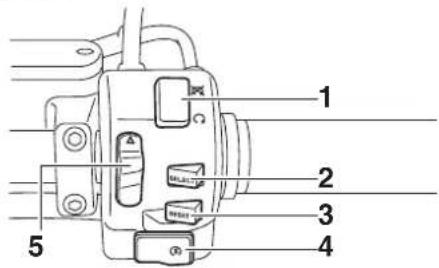 YAMAHA XVS1300CU (2014) - Combinés de contacteurs - 2