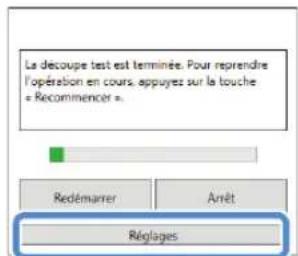 BROTHER DC200 - Réglage de la vitesse/pression de découpe - 1