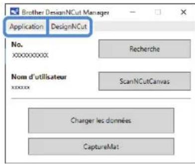 BROTHER DC200 - Réglages de DesignNCut Manager - 1
