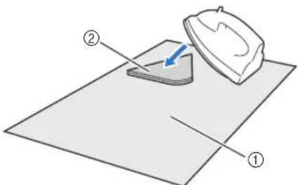 BROTHER DC200 - Utilisation d'une feuille adhesive à double face pour fixer des tissus - 1