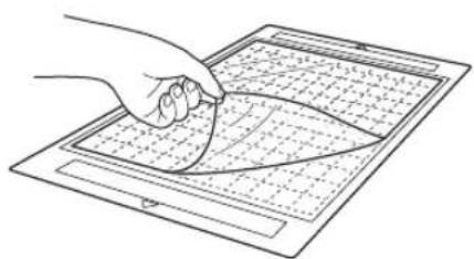 BROTHER DC200 - Otez la feuille de protection de la face adhesive du support standard. - 1