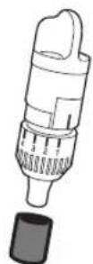 BROTHER DC200 - Retirez le capuchon de protection. - 1