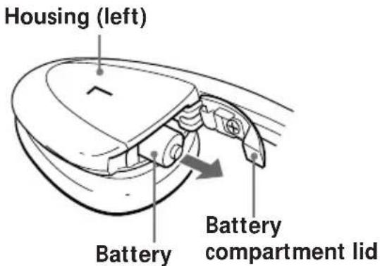 SONY MDRIF230RK - Removing the battery - 1