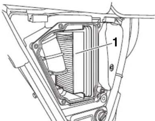 YAMAHA SR400 (2016) - Remplacement de I'element du filtré à air - 2