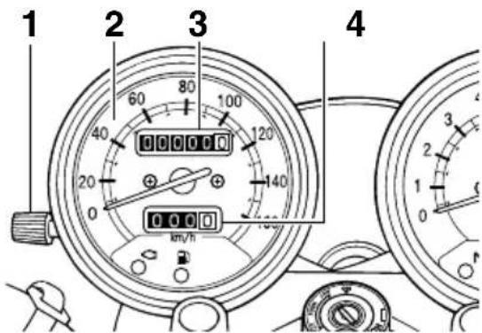 YAMAHA SR400 (2016) - Bloc de compteur de vitesse - 1