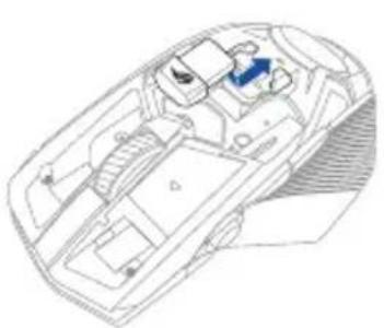 ASUS ROG Chakram - Storing the USB dongle Replacing the Logo Plate - 1