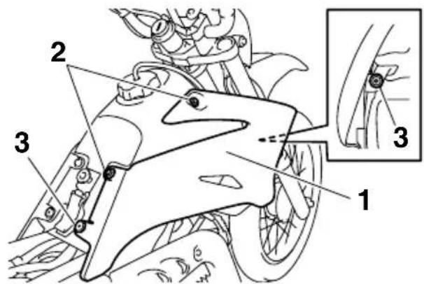YAMAHA TTR110E (2019) - Dépose et repose des caches - 2