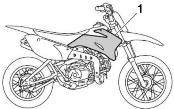 YAMAHA TTR110E (2019) - Dépose et repose des caches - 1
