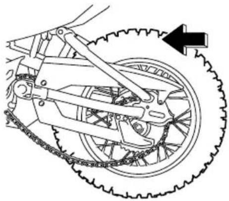 YAMAHA TTR110E (2019) - Pour éviter les accidents corporels, caler solidement le véhicule pour qu'il ne puisse se renverser. - 4
