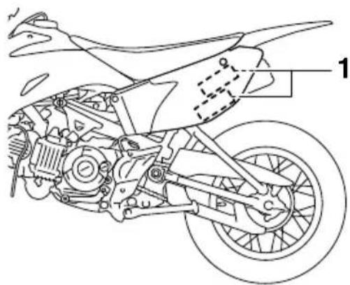 YAMAHA TTR110E (2019) - Étiquette de renseignements relatifs au système antipollution du véhicule (pour le Canada) - 1
