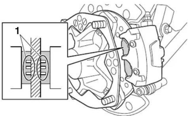 YAMAHA YFZ450R (2018) - Plaquettes de frein avant - 1